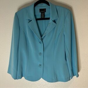 Scarlett Women's Light Blue Suit Jacket Size 9/10